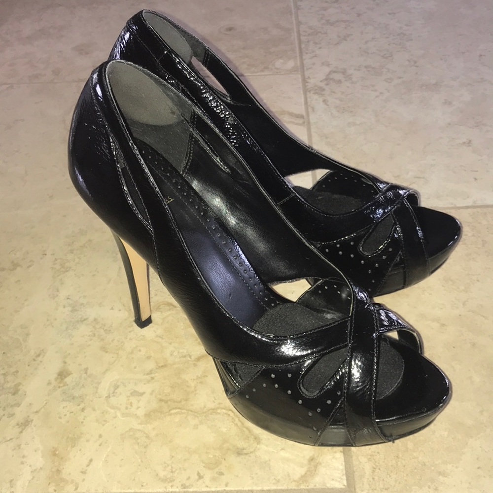 Bakers Patent Leather Black Heels 8 1/2
